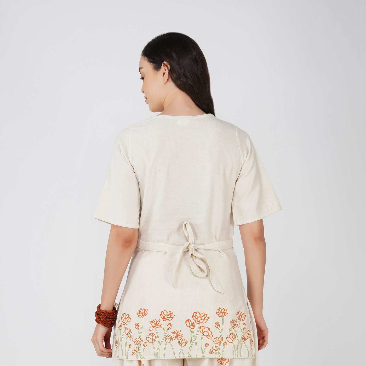 Women Cotton Hand Block Printed Yoga Top -Chakra — view 2