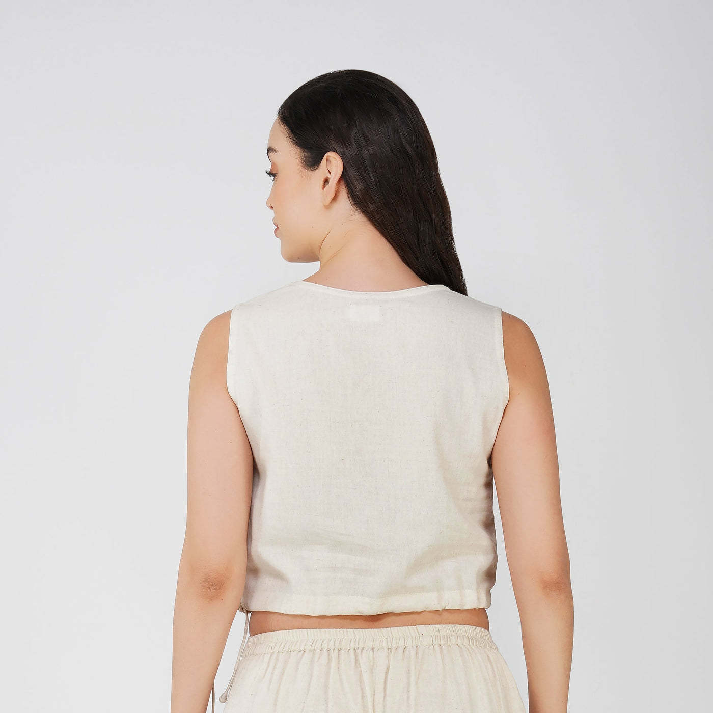 Women Cotton Yoga Crop Top Women -Ananda — view 2