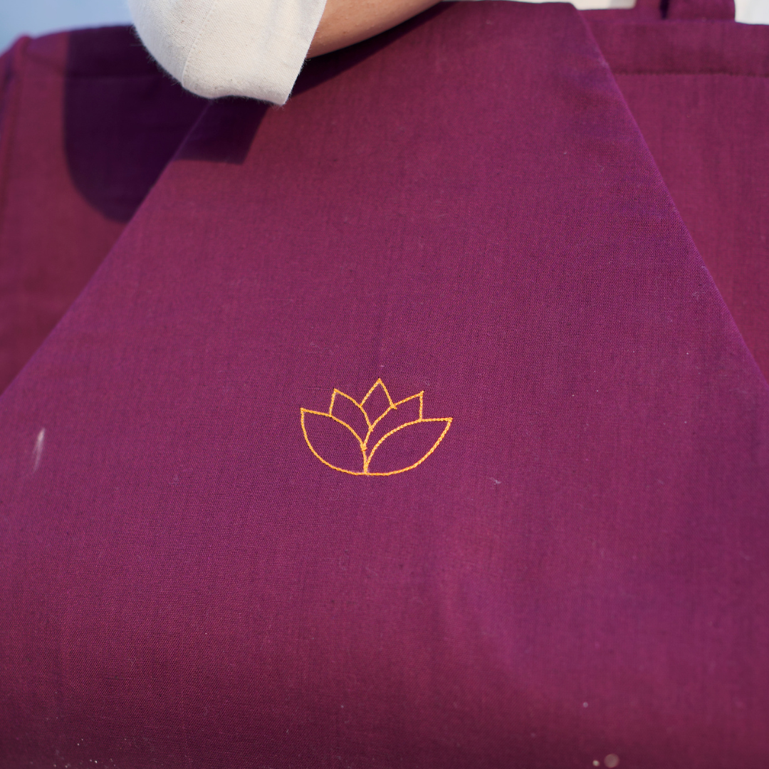 Cotton Yoga Bag Purple Brahma
