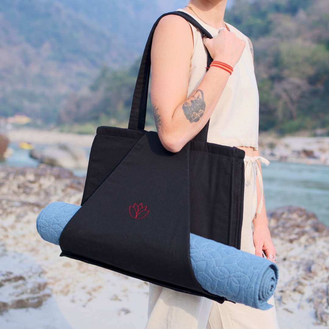 Cotton Yoga Bag Black Brahma