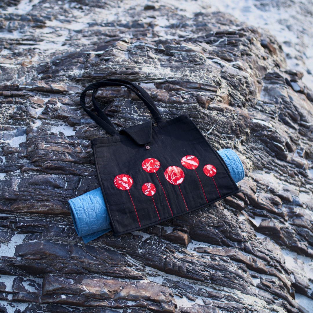 Cotton Yoga Bag Black Brahma