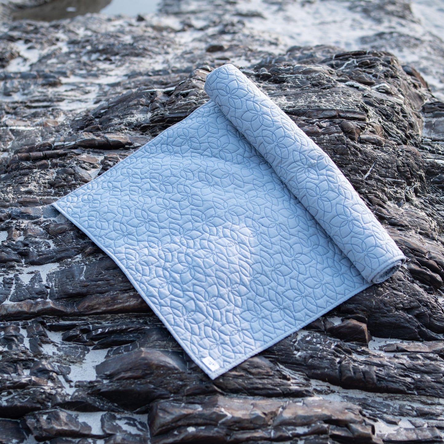 Padma Cotton Yoga Mat in Sky Blue