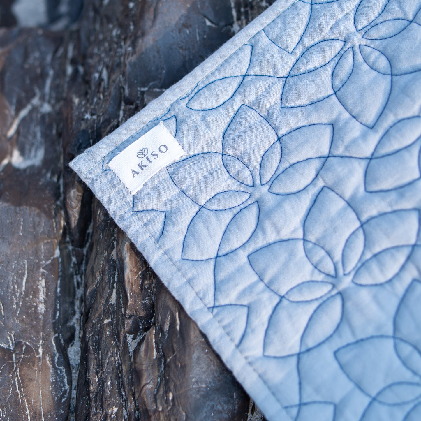 Padma Cotton Yoga Mat in Sky Blue