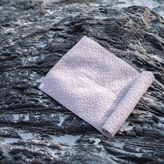 Cotton Yoga Mat in Pink- Padma |AKISO