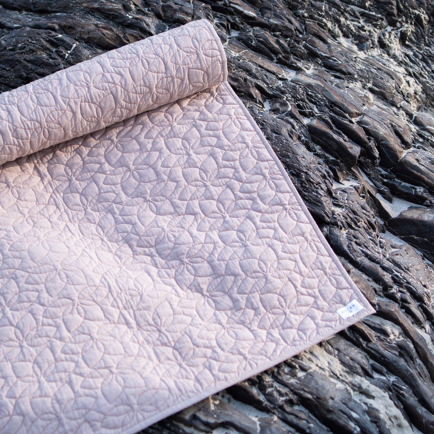 Cotton Yoga Mat in Pink- Padma Yoga Mat