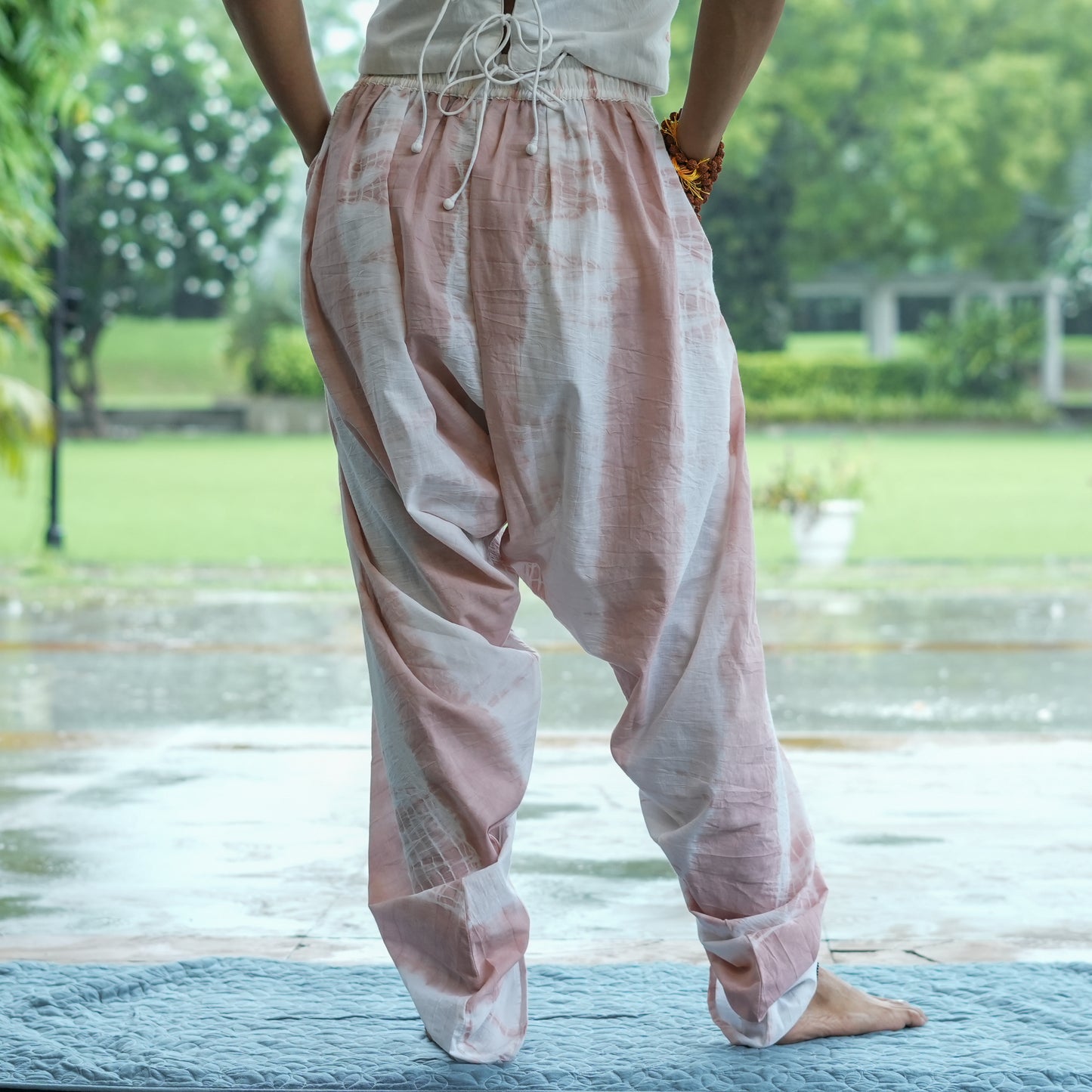 Womens Yoga Pant Tie and Dye Pink Akasha