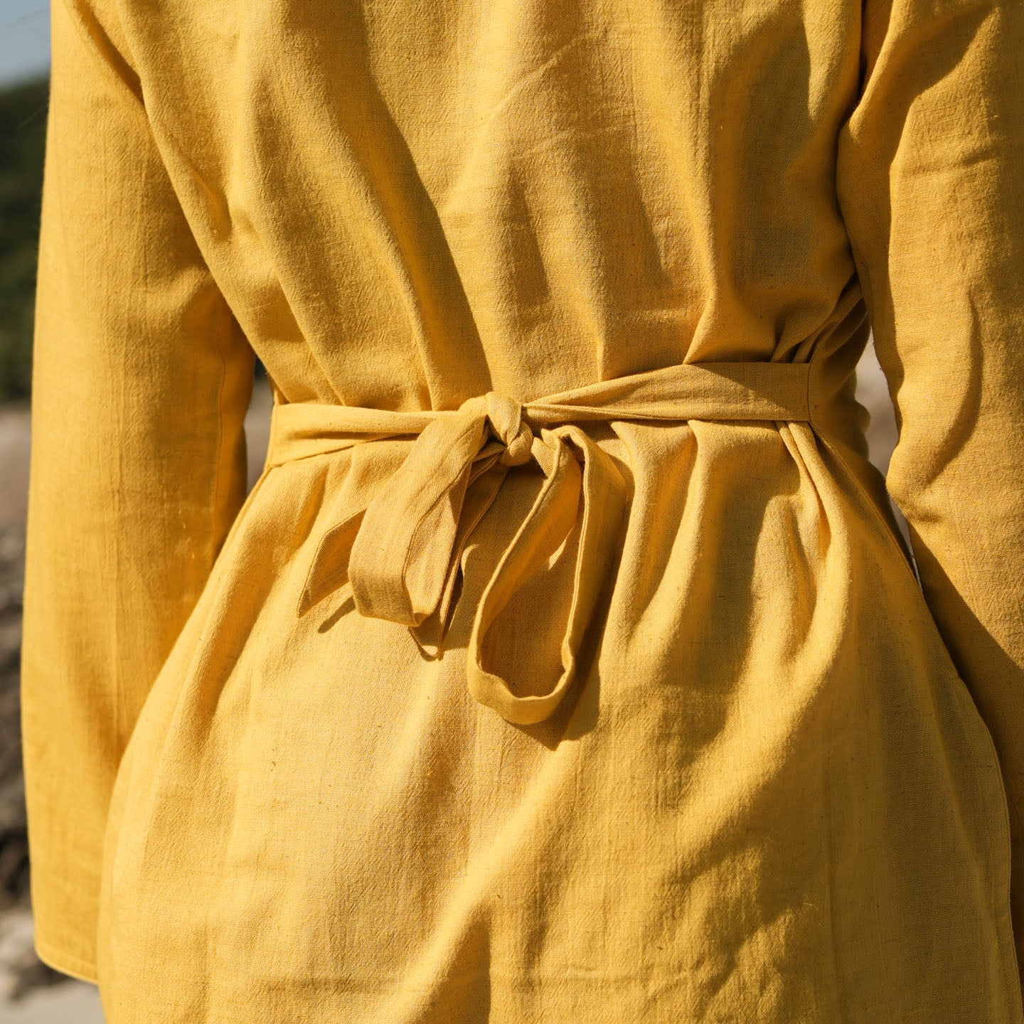 Women Cotton Yoga Pants and Yoga Top Yellow -Tara