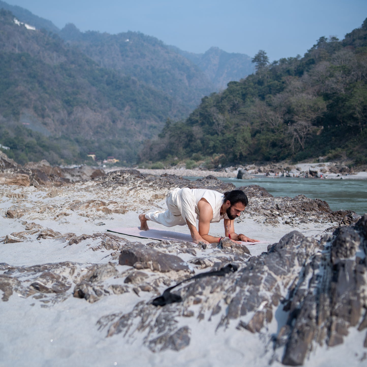 White Yoga Pants for men |AKISO |YOGI'S