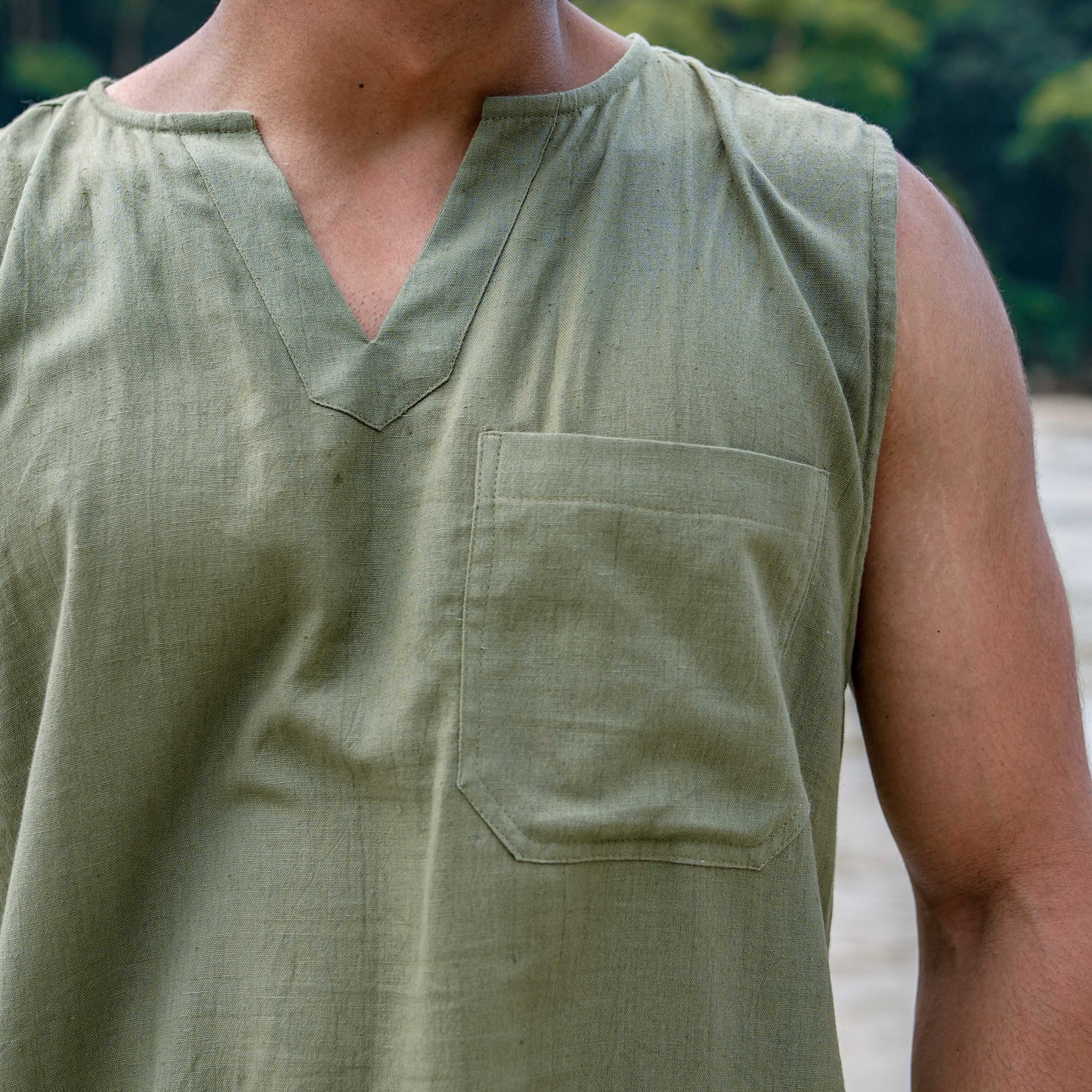 Men Yoga Pants and Yoga Top Set Green -Rajas