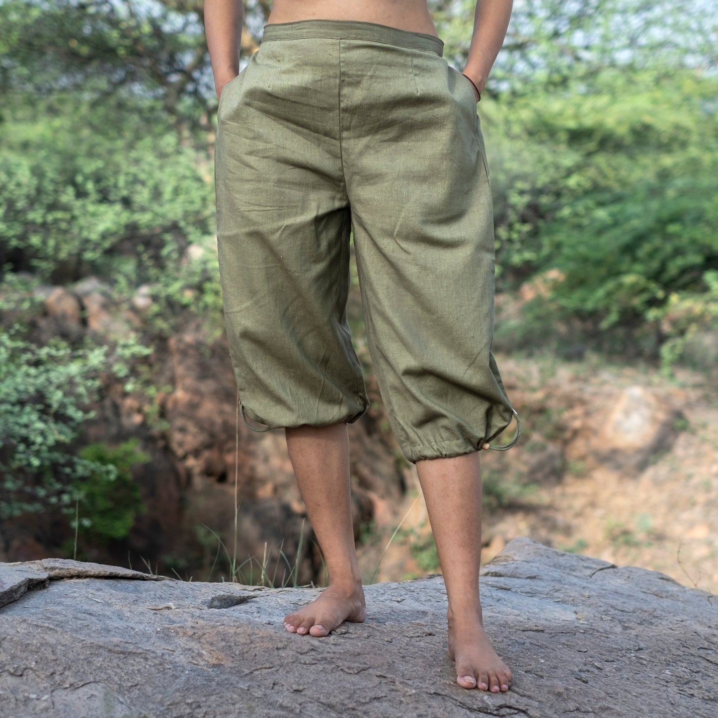 Nature-inspired green yoga set for women by Akiso