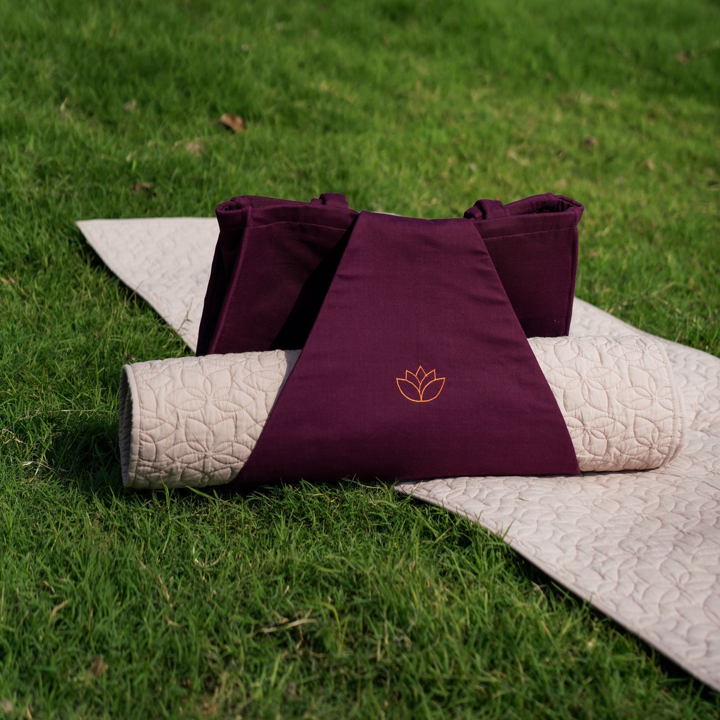 Cotton Yoga Bag Purple Brahma