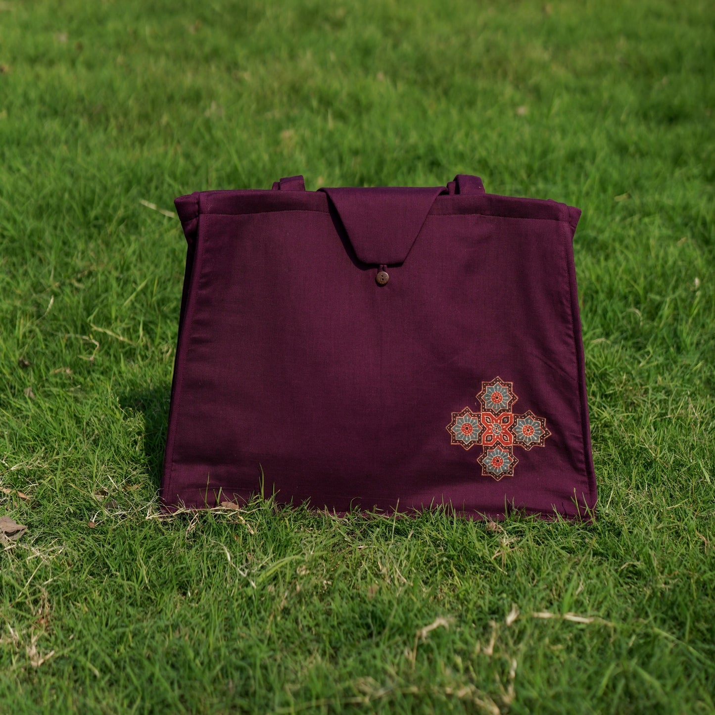 Cotton Yoga Bag Purple Brahma