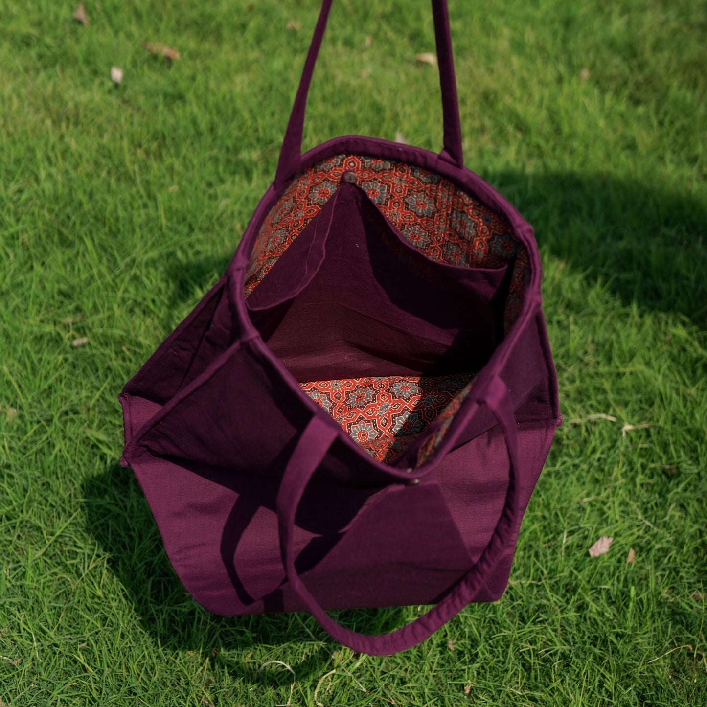 Cotton Yoga Bag Purple Brahma