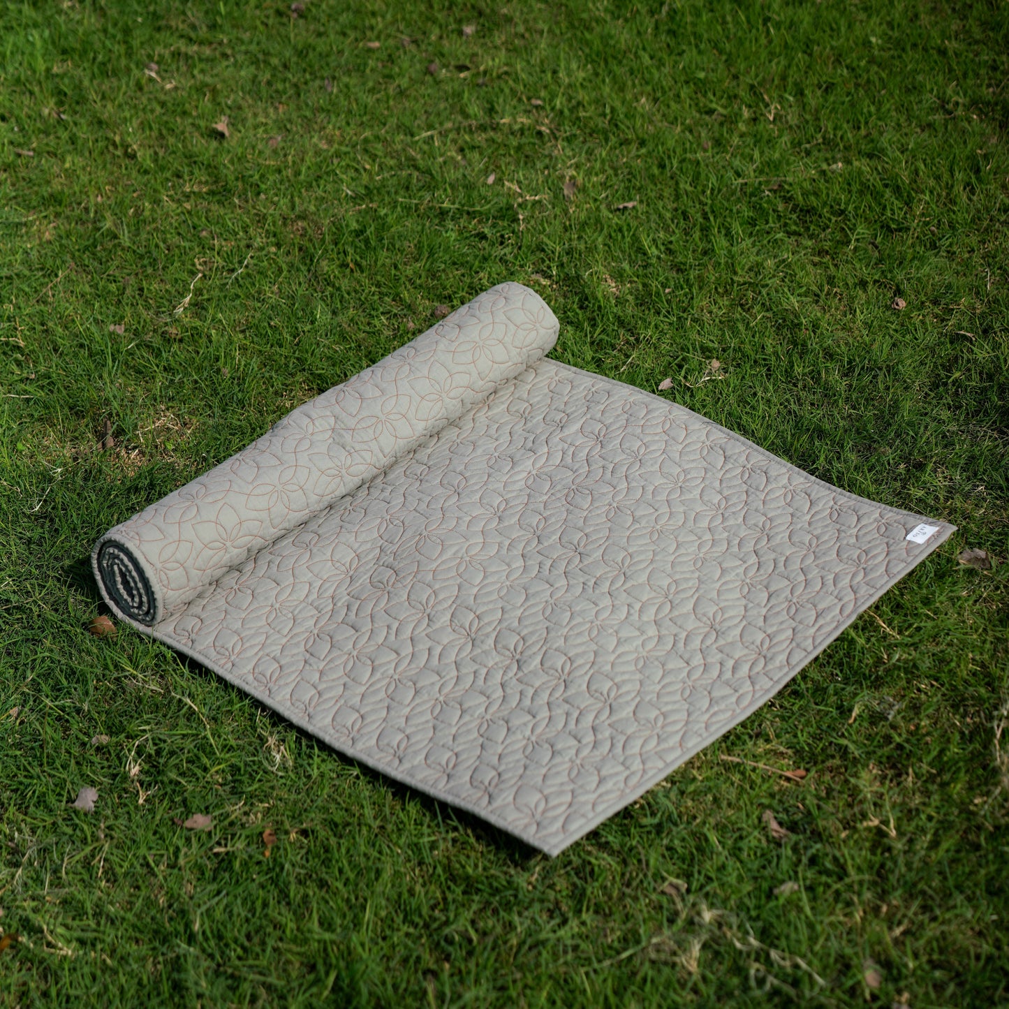 Cotton Yoga Mat in Green - Padma Yoga Mat