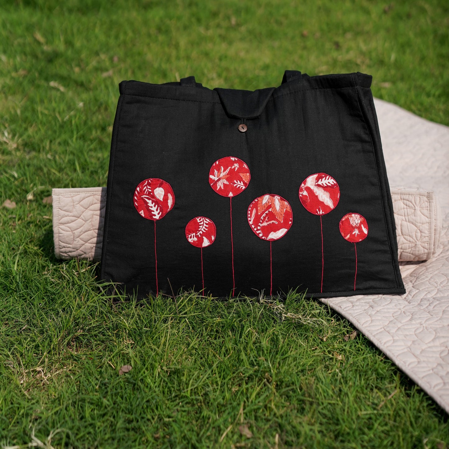 Cotton Yoga Bag Black Brahma
