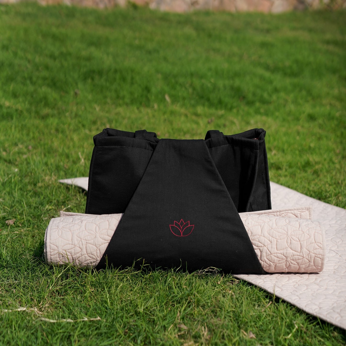 Cotton Yoga Bag Black Brahma
