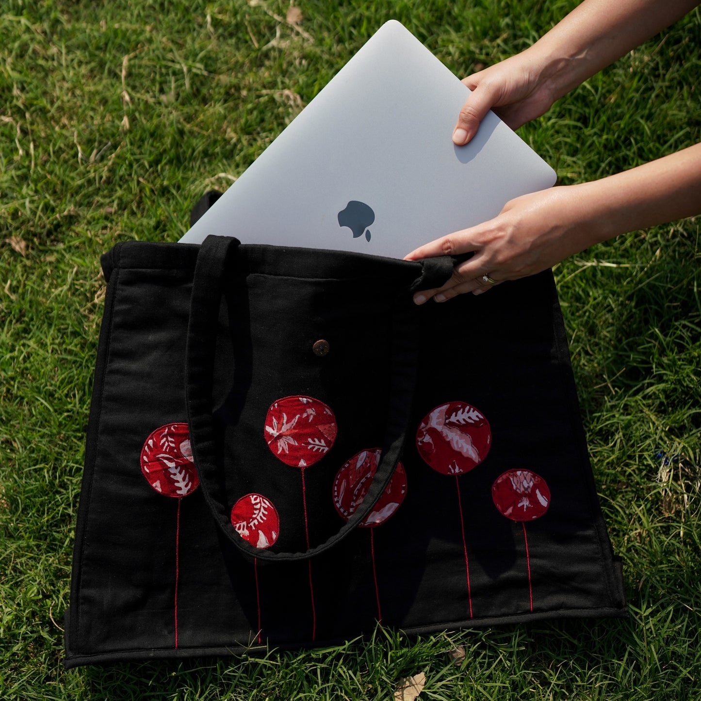 Cotton Yoga Bag Black Brahma