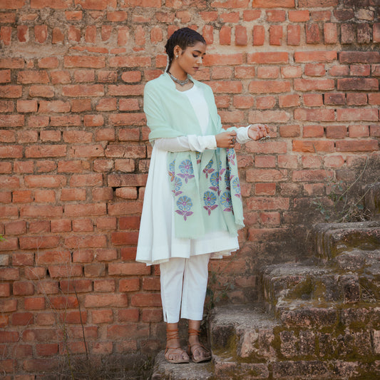 BLOSSOMING WHIMSEY - MINT GREEN