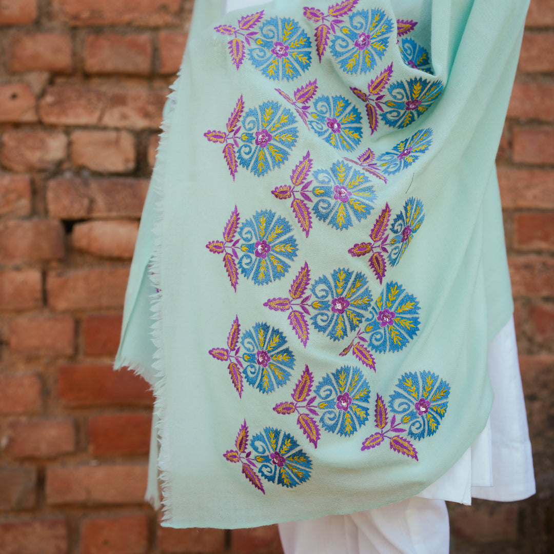 BLOSSOMING WHIMSEY - MINT GREEN