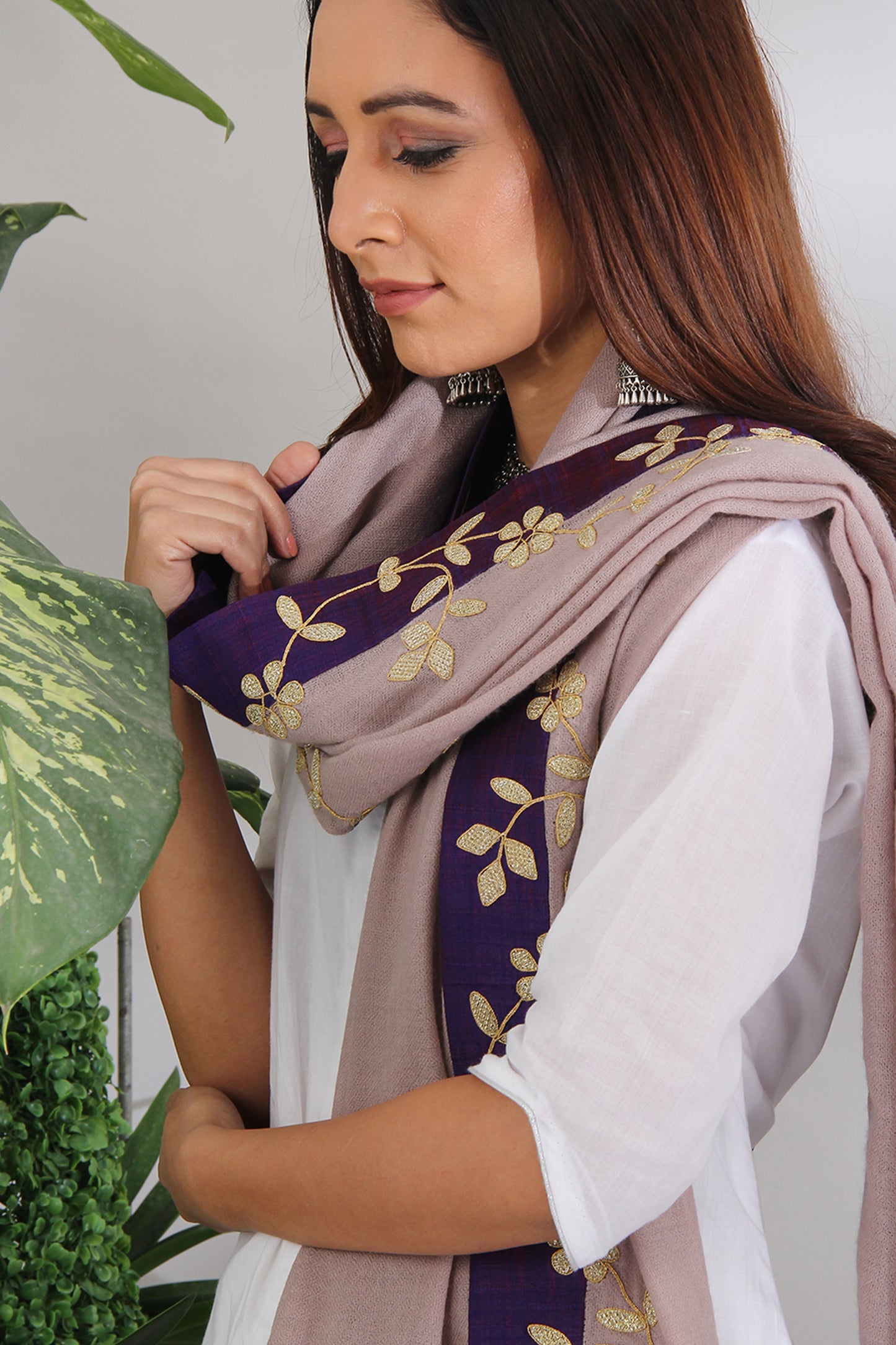 WINTER BLOOM BLUE - SHAWL