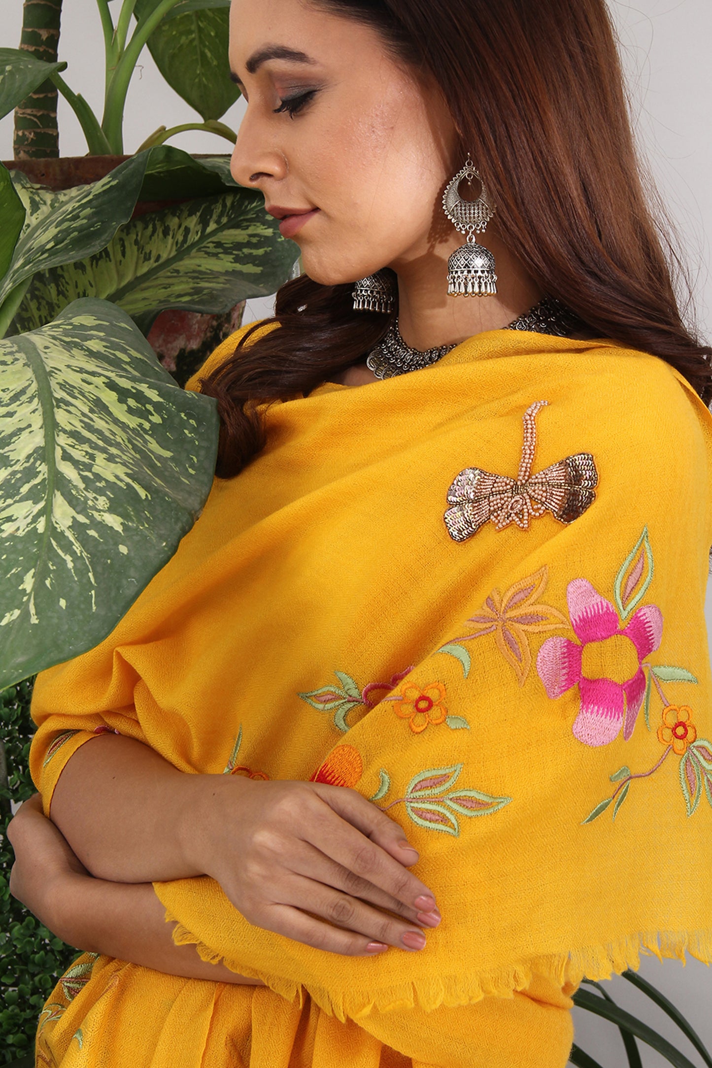 SPRING DREAM YELLOW SHAWL