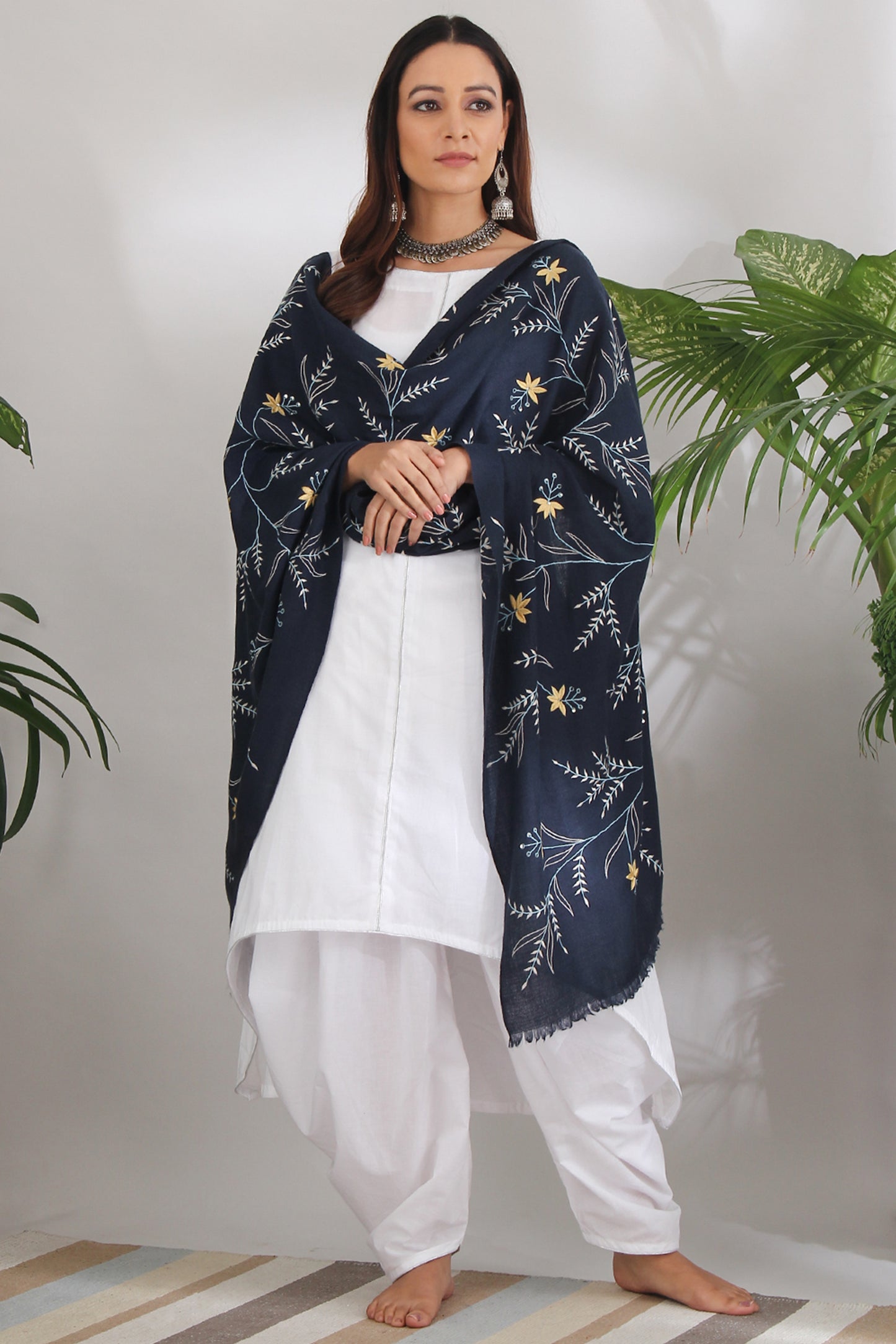 TROPICAL VIBES - NAVY BLUE