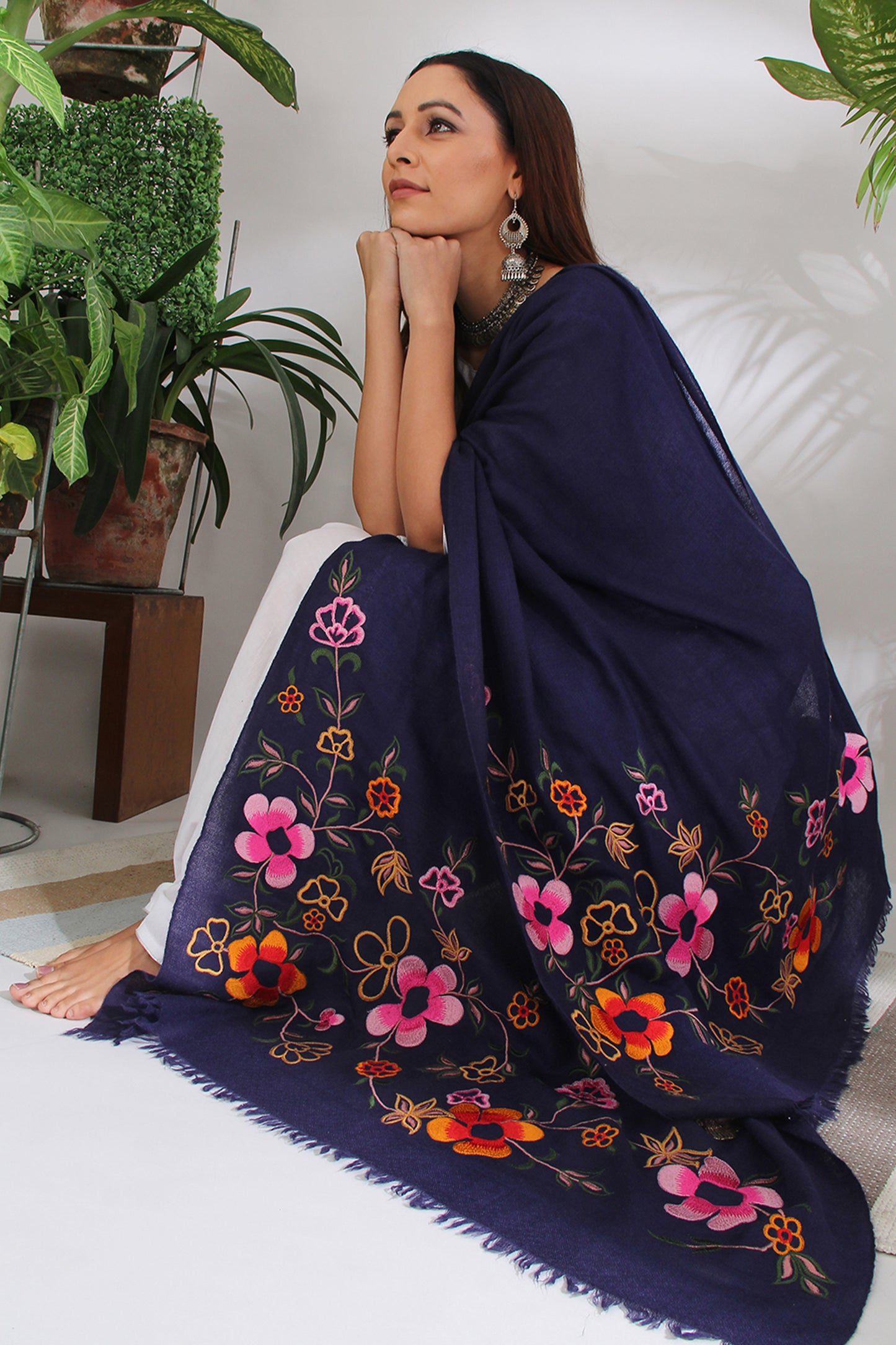 SPRING DREAM BLUE SHAWL