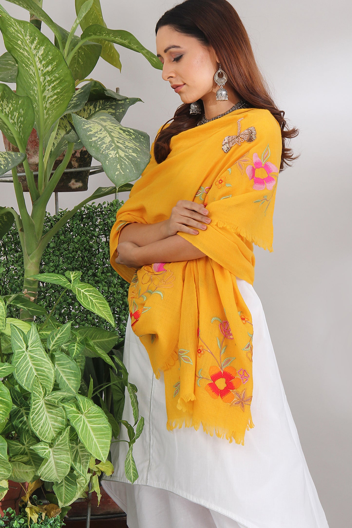 SPRING DREAM YELLOW SHAWL