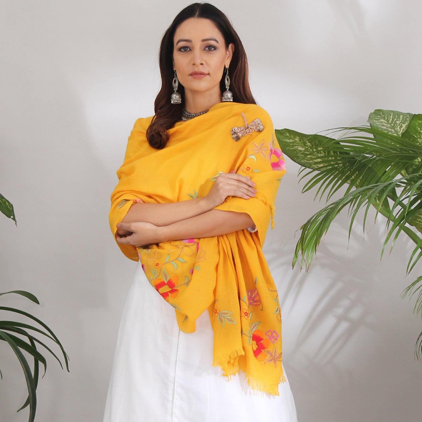 SPRING DREAM YELLOW SHAWL