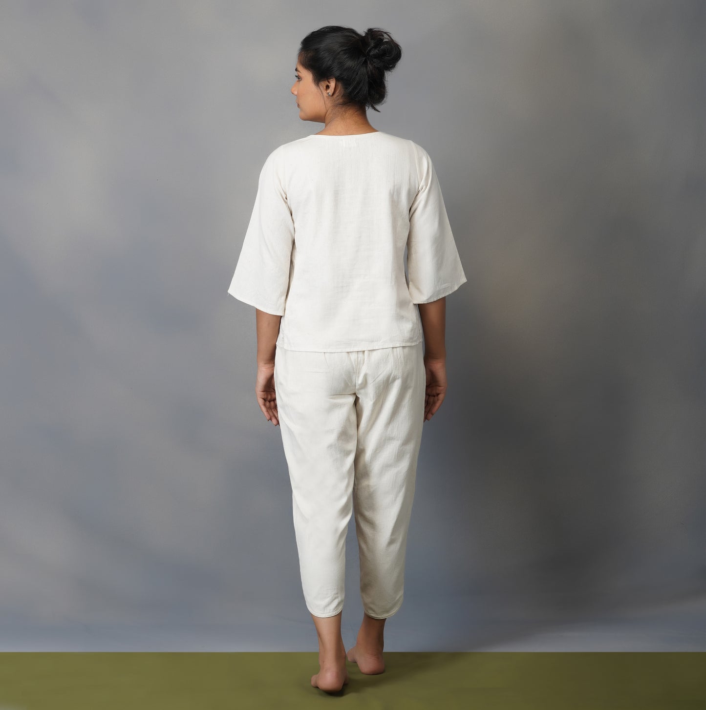 Organic Cotton Yoga Clothes- White |AKISO