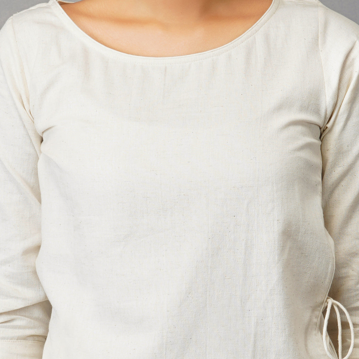 Women Cotton Yoga Top White -Chandra — view 6