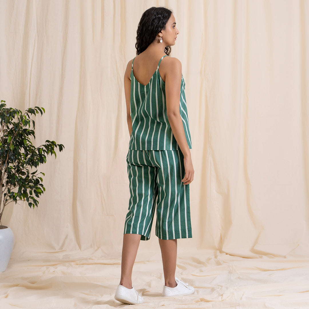 Green Culottes Co-Ord Set