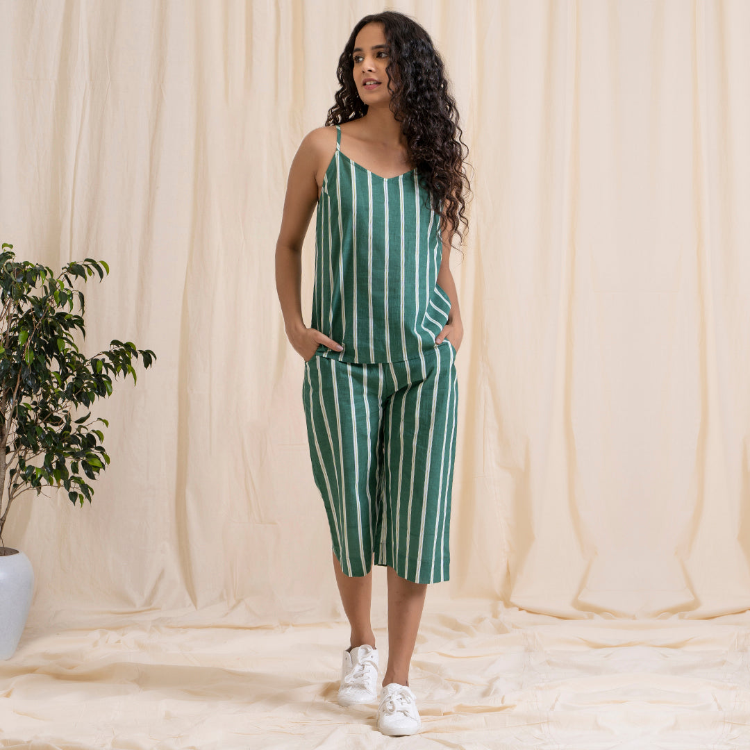 Green Culottes Co-Ord Set