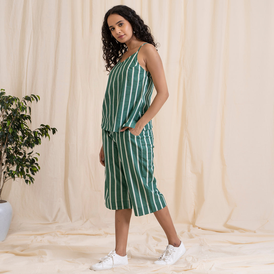 Green Culottes Co-Ord Set