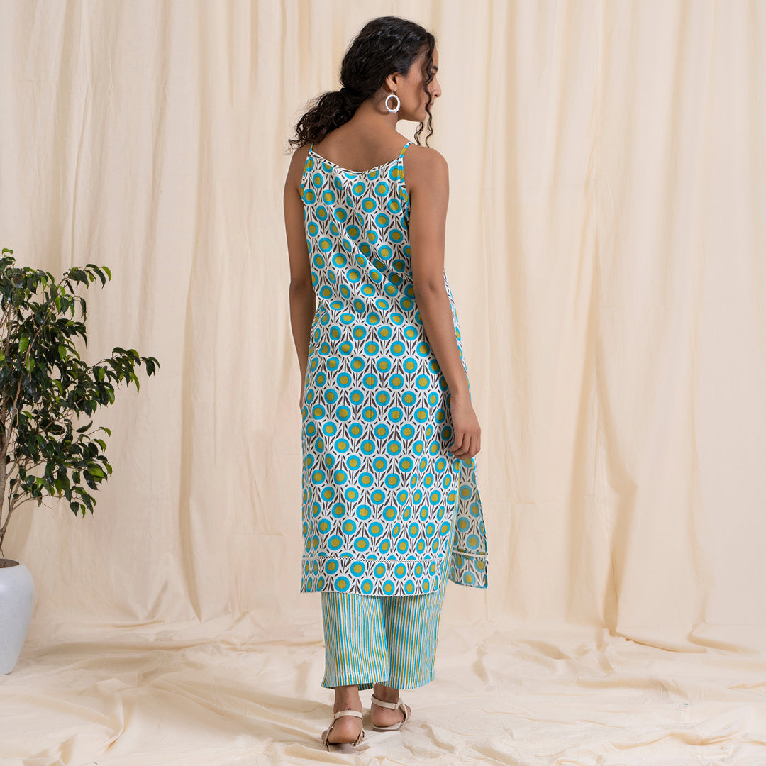 Blue Green Easy Peasy Kurta