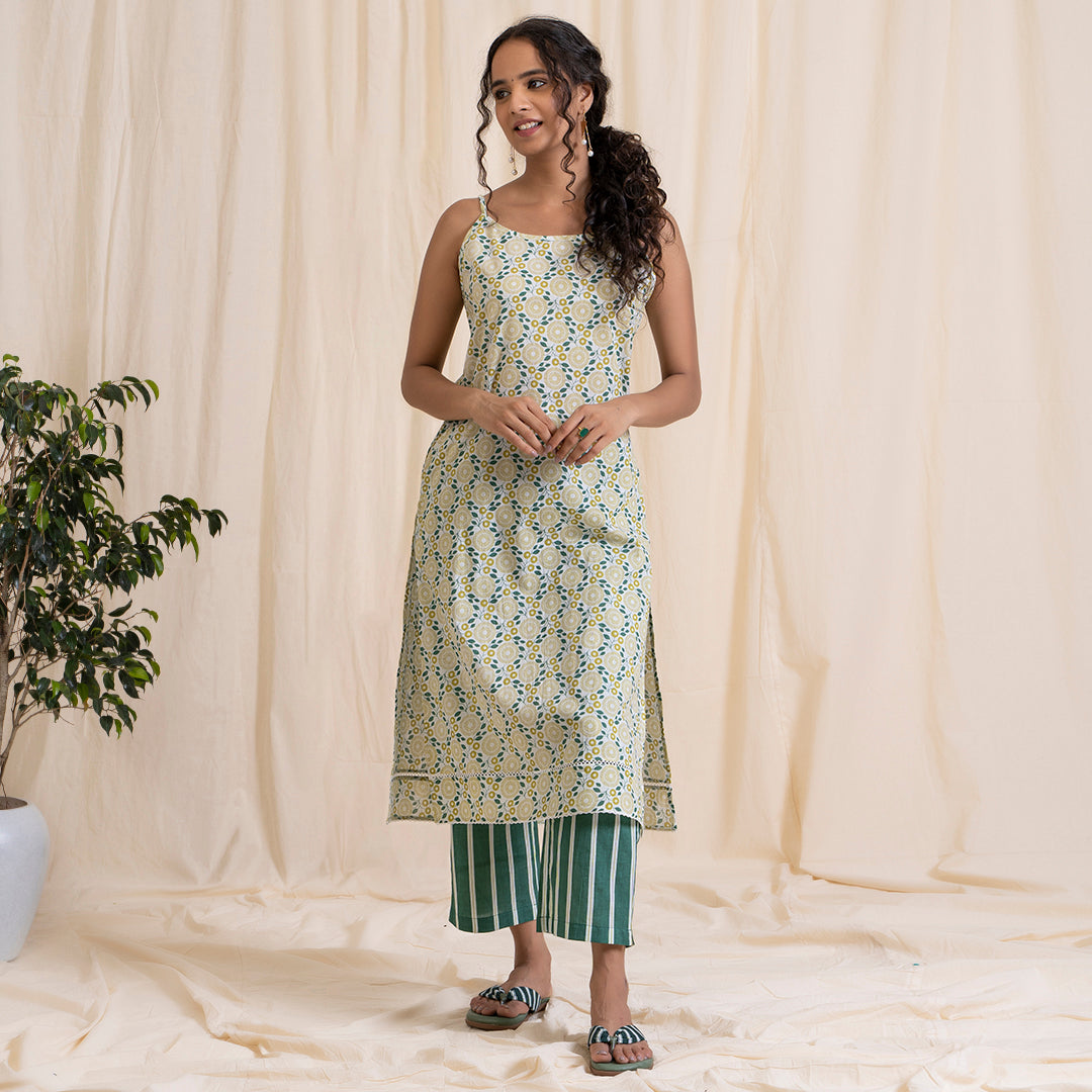 Yellow Green Easy Peasy Kurta