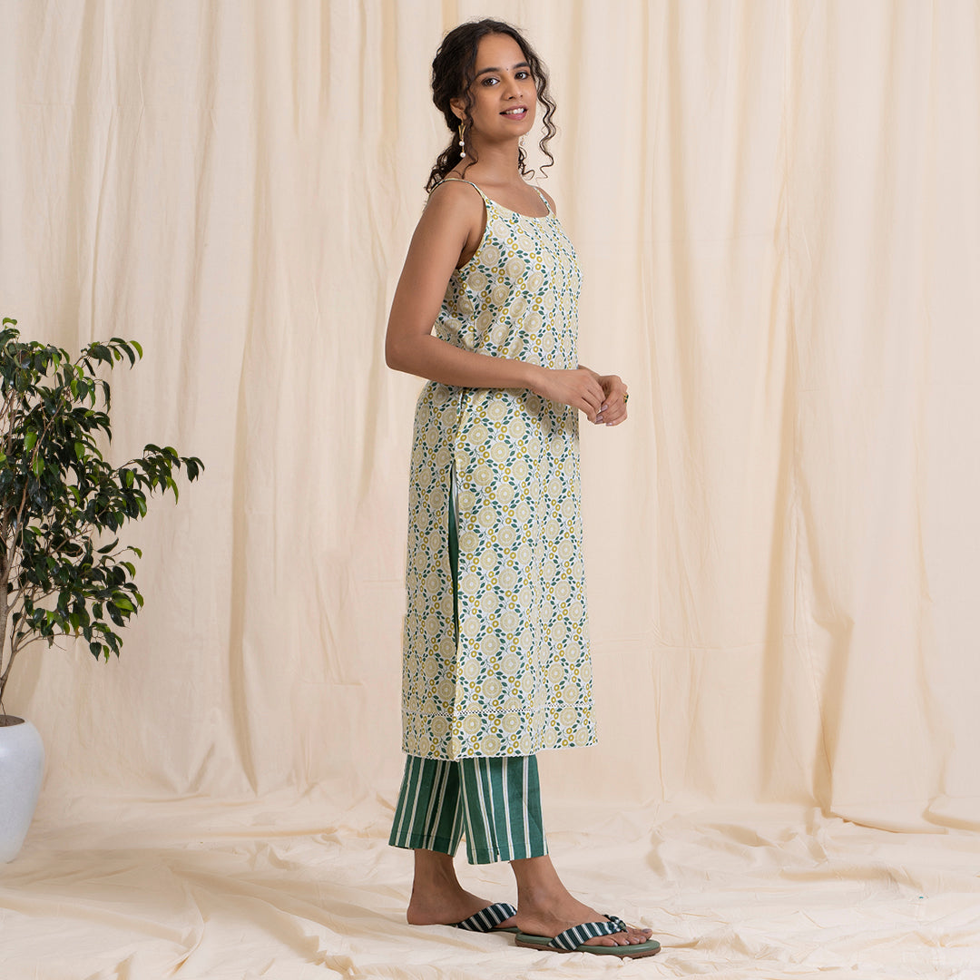 Yellow Green Easy Peasy Kurta