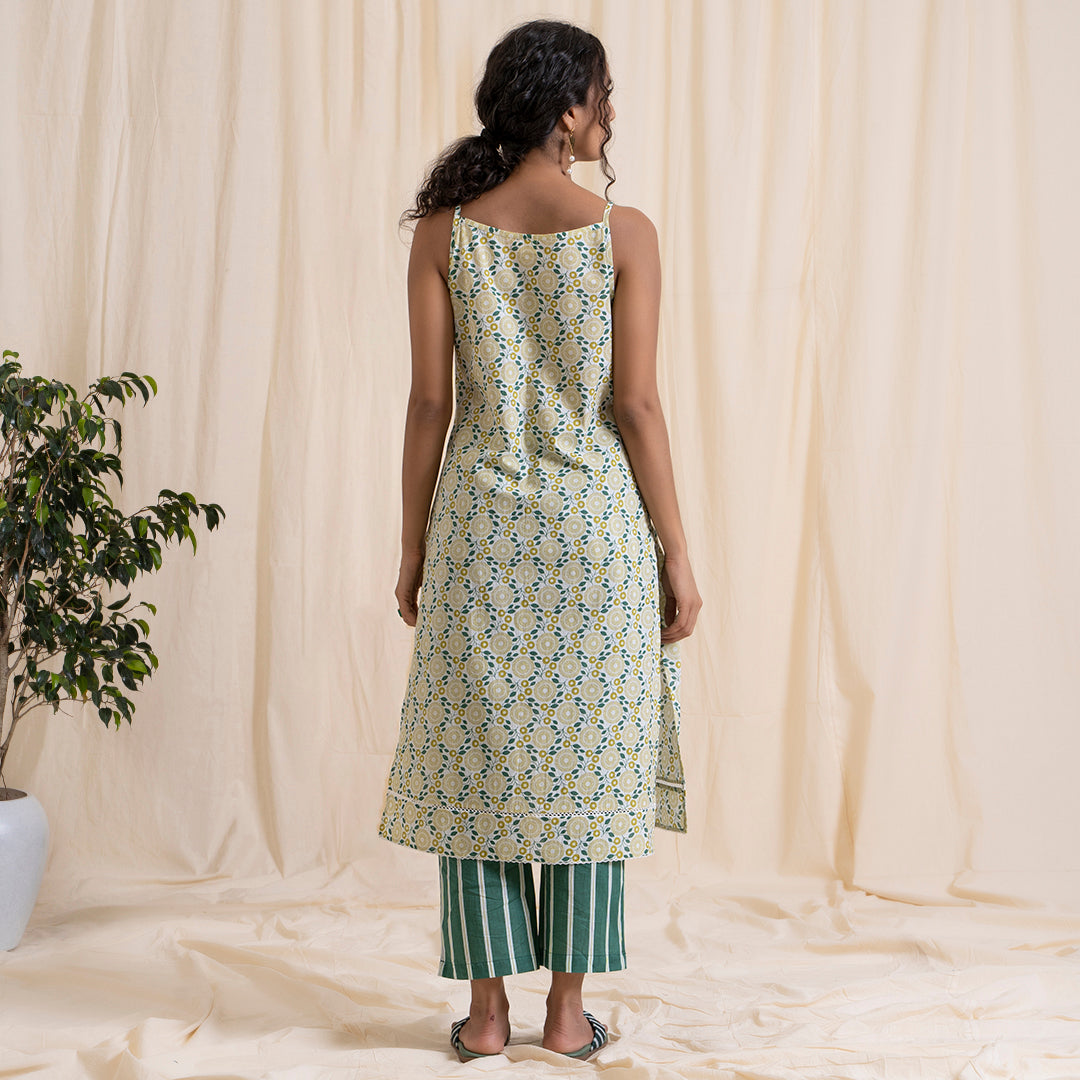 Yellow Green Easy Peasy Kurta