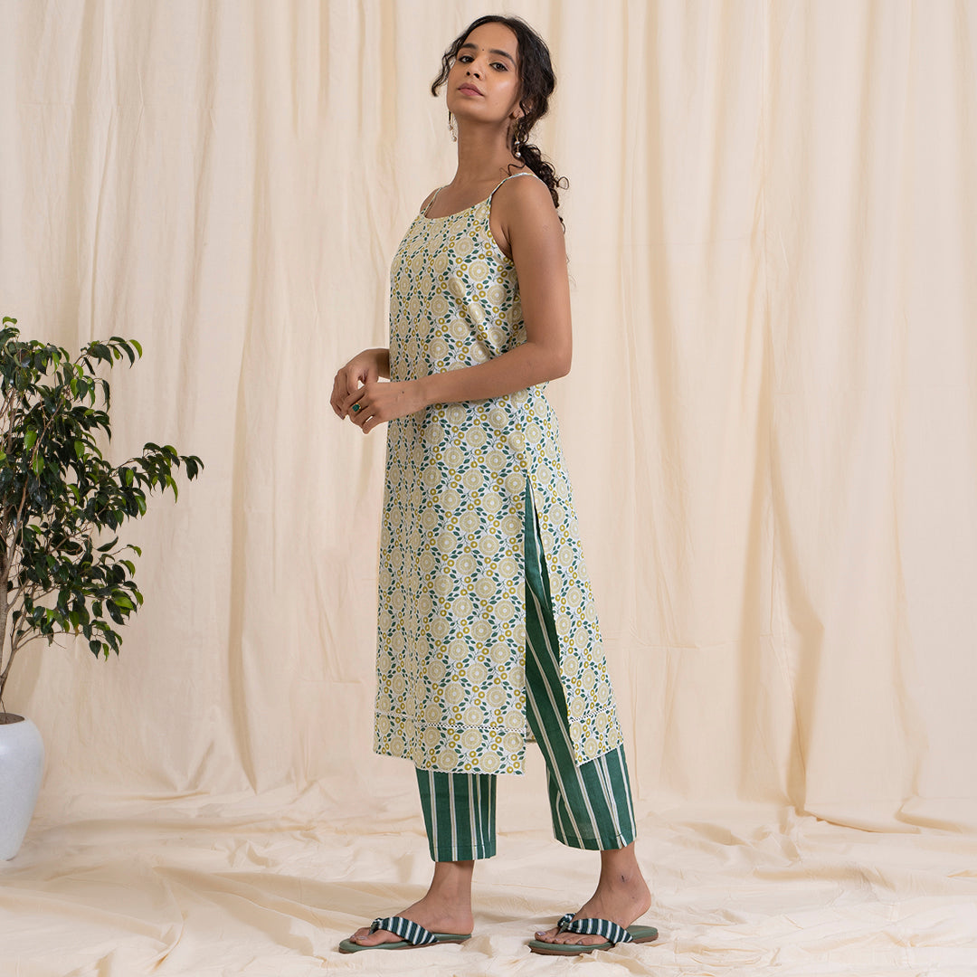 Yellow Green Easy Peasy Kurta