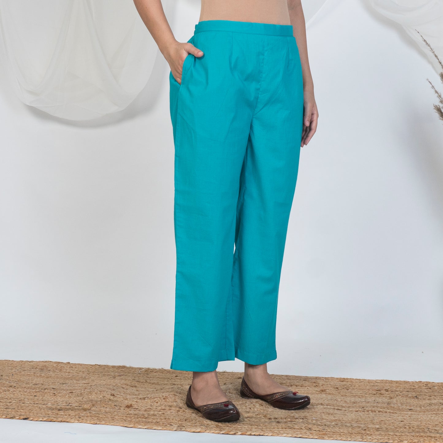 Solid Blue Pyjama Pants