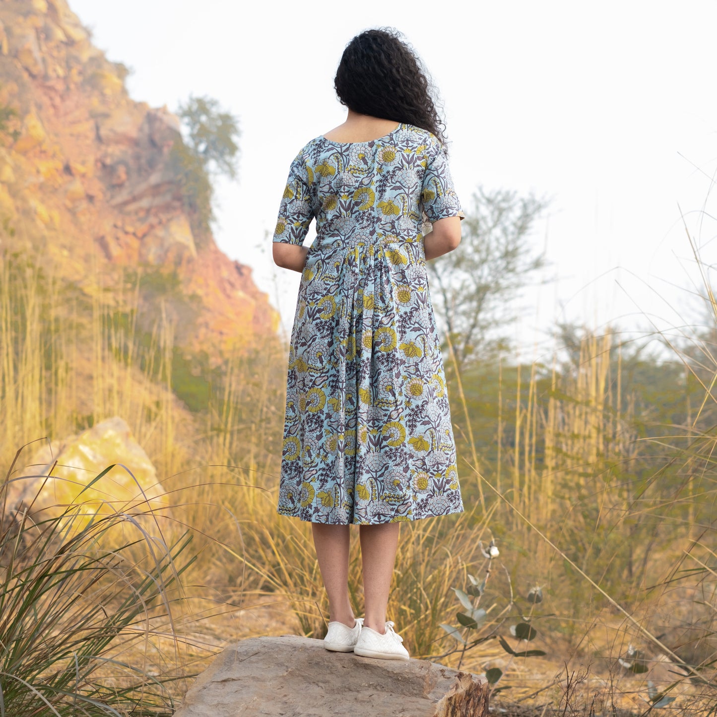 Button down Midi Dress