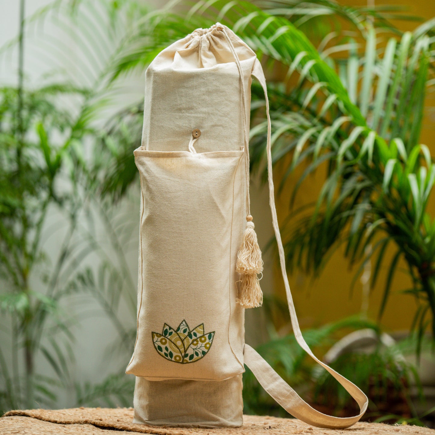 Cotton Yoga bag & Cushion Set -Dhyana |AKISO
