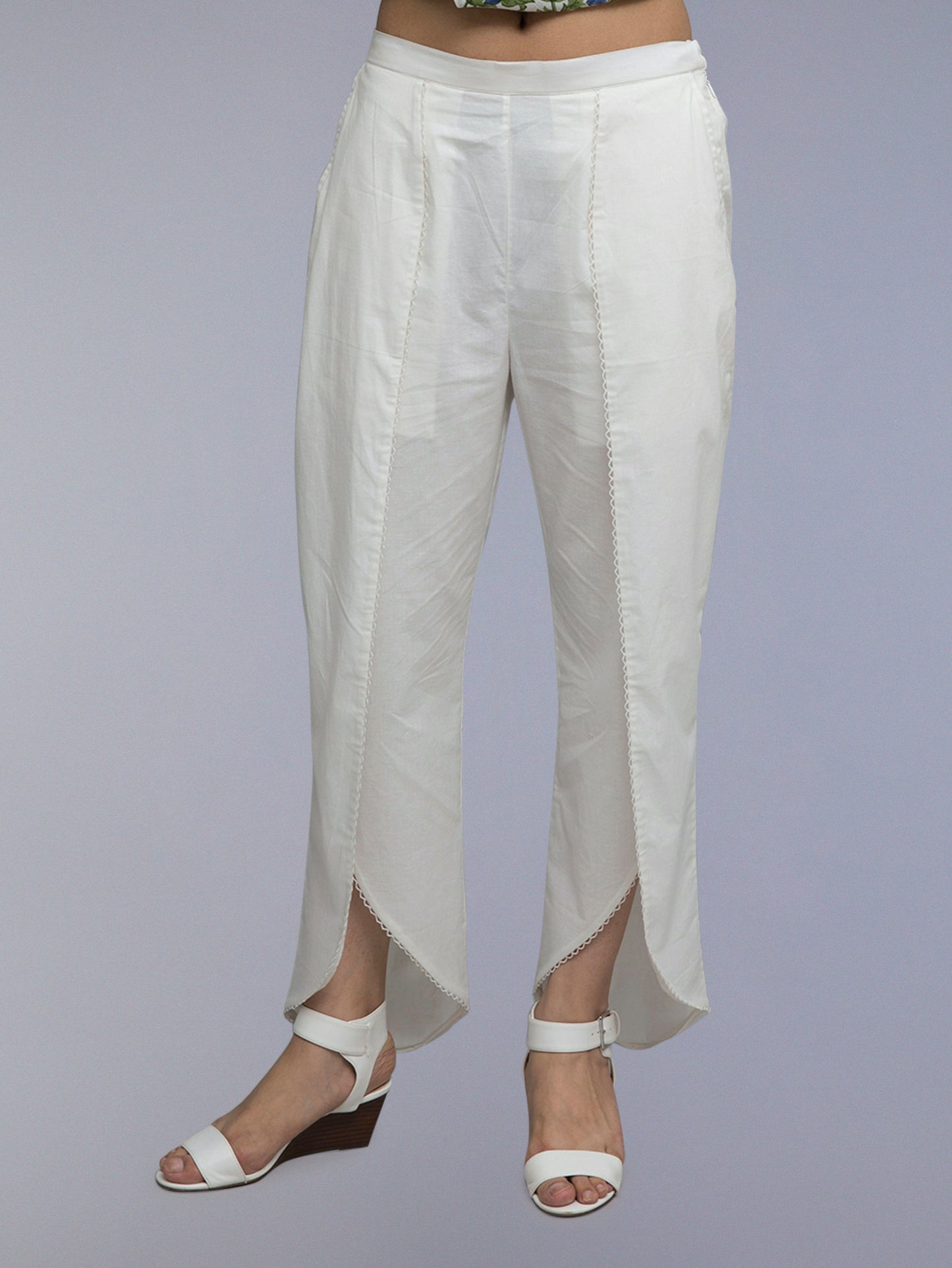 Everyday Tulip Pants - White