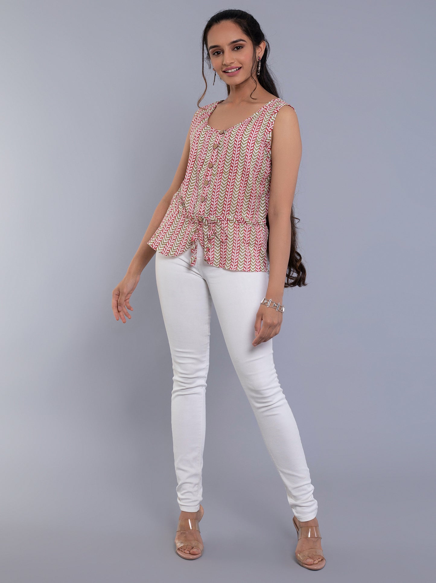 Peplum Top Pink