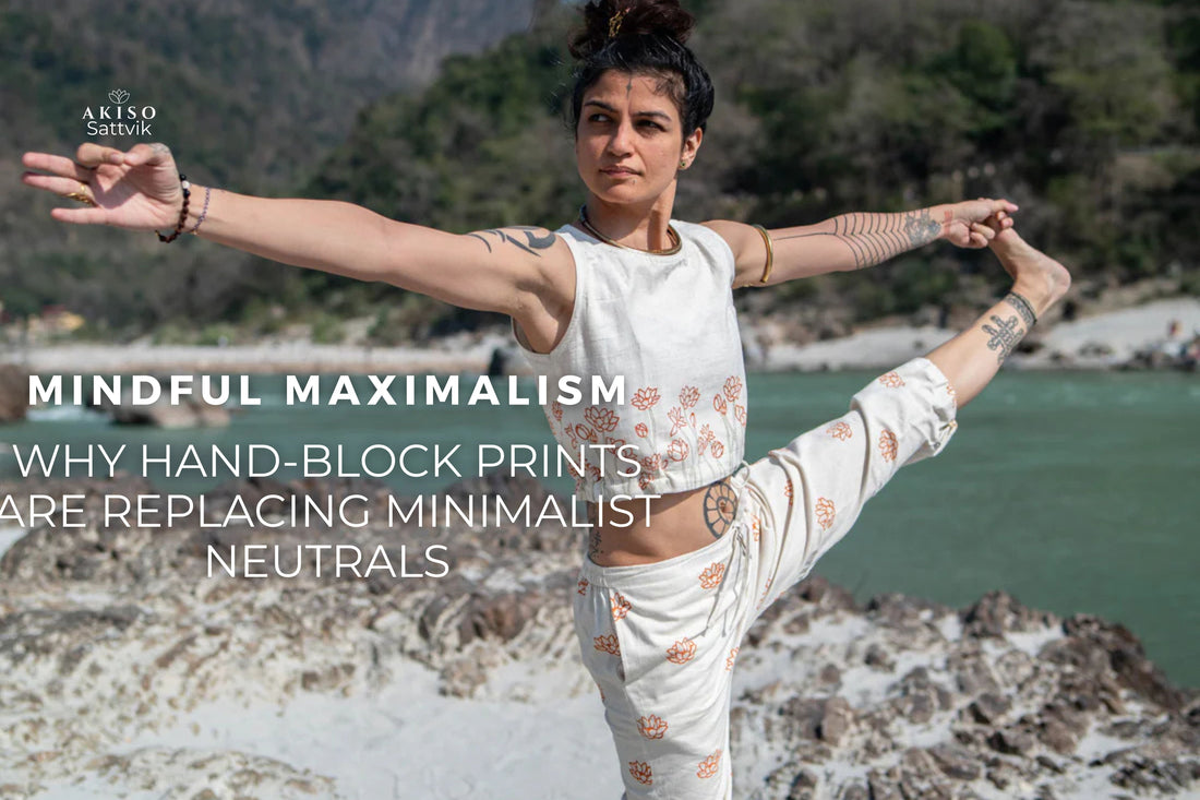 Mindful Maximalism: Why Hand-Block Print Activewear is Replacing Minimalist Neutrals