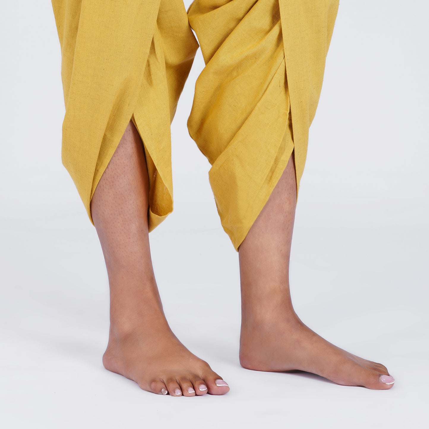 Women Cotton Yoga Pants Yellow -Akasha
