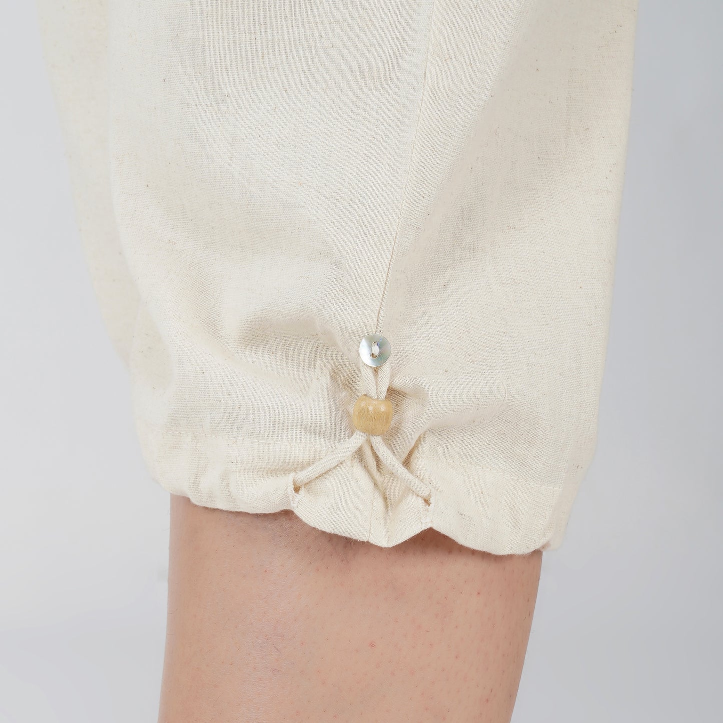 Women Cotton Yoga Pants White -Prana