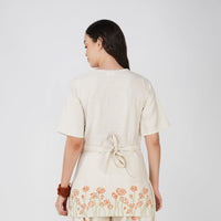 Women Cotton Hand Block Printed Yoga Top -Chakra
