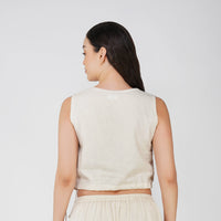 Women Cotton Yoga Crop Top Women -Ananda
