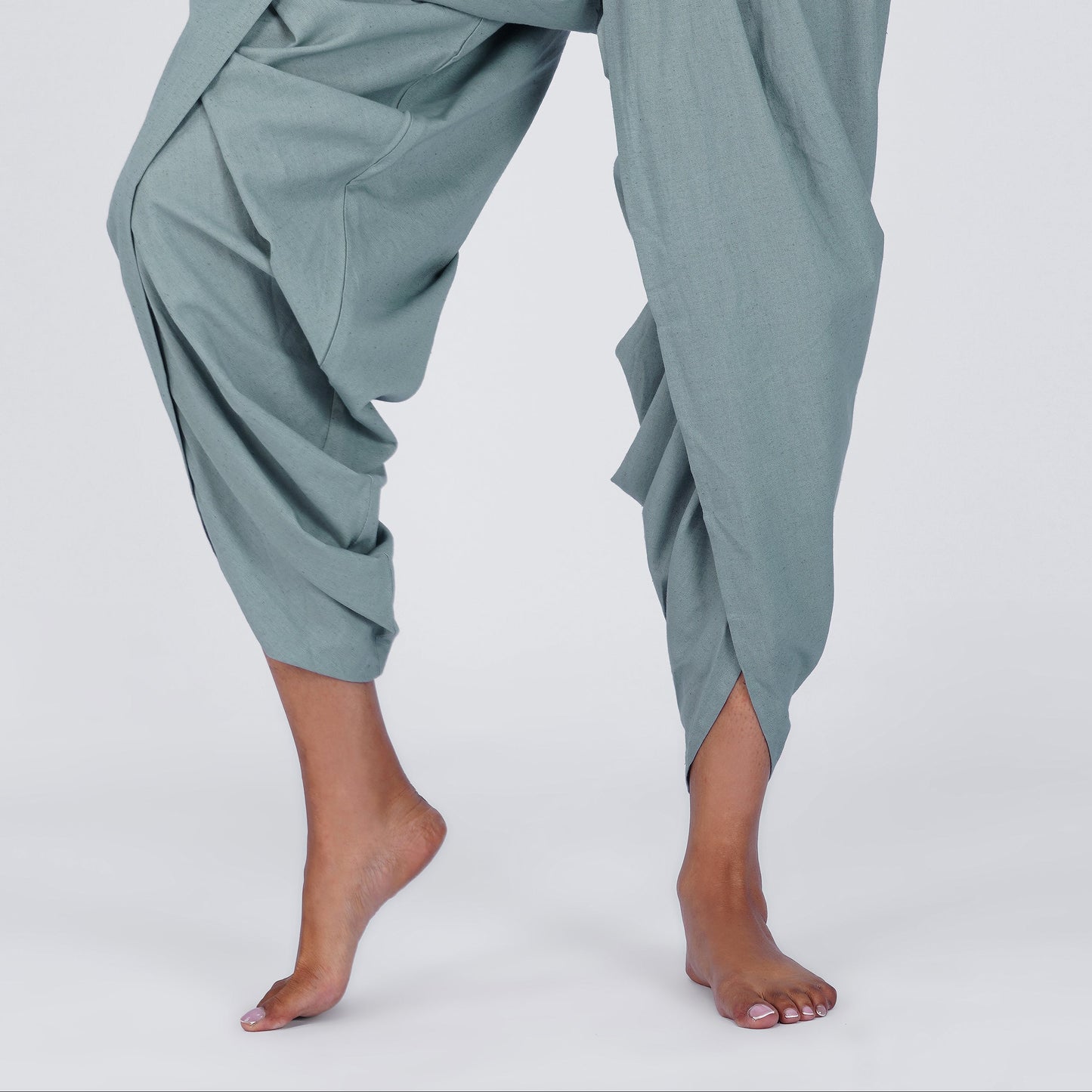 Women Cotton Yoga Pants Grey -Akasha